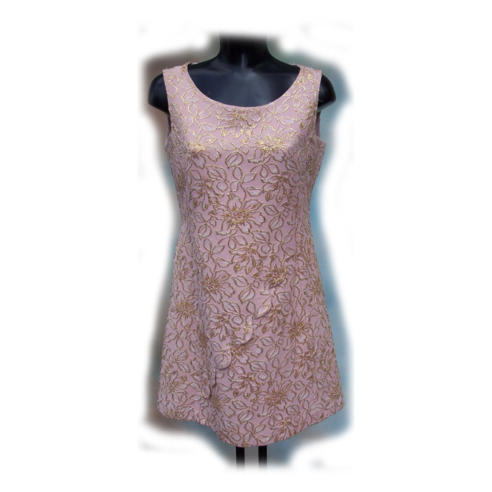 Vintage brocade mini dress